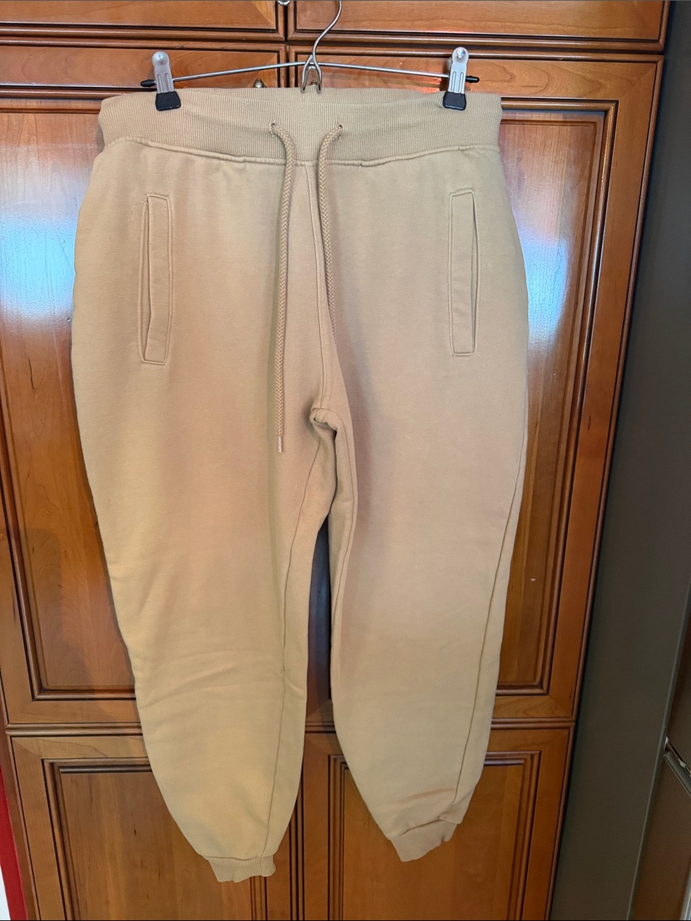 Fashion Nova women Tan Drawstring Fleece Joggers